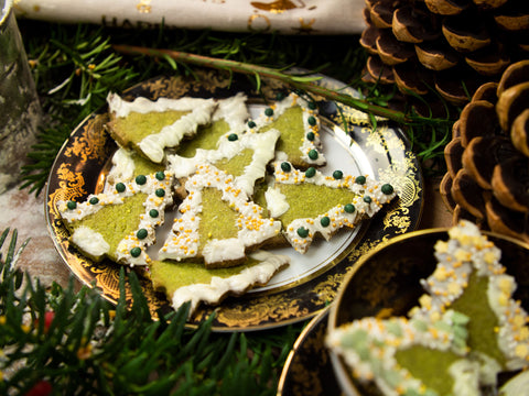Natürlich Grüne Tannenbaum Plätzchen