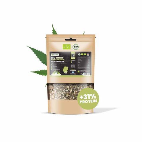 SANUUS Allgäu Bio Hanfsamen geschrotet 500g - Naturbelassen