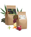 SANUUS Bio Pferdefutter Set - Hanfpellets 3kg + Hanf-Rote-Beete Mash 3kg