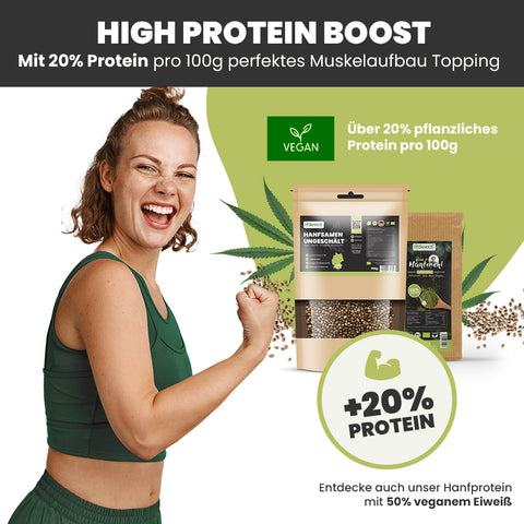 SANUUS Allgäu Bio Hanfsamen ungeschält 750g