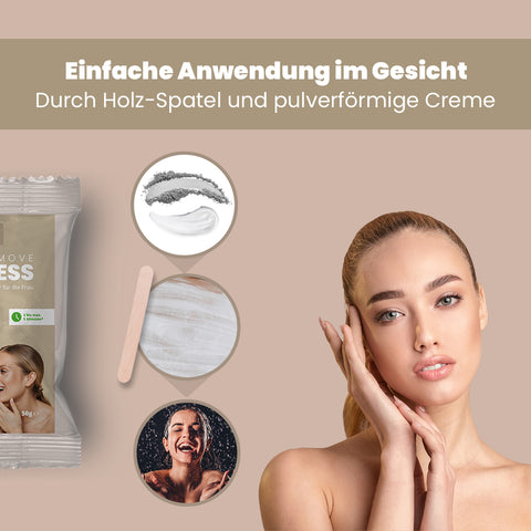 Capillum AMOVE ShaveLess Gesicht Enthaarungspulver 2x50g
