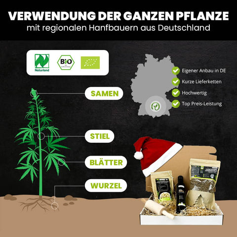 SANUUS Bio Hanf Geschenkset Weihnachten "Small"