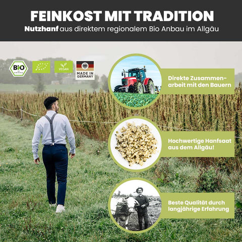 SANUUS Allgäu Bio Hanfsamen geschält 750g