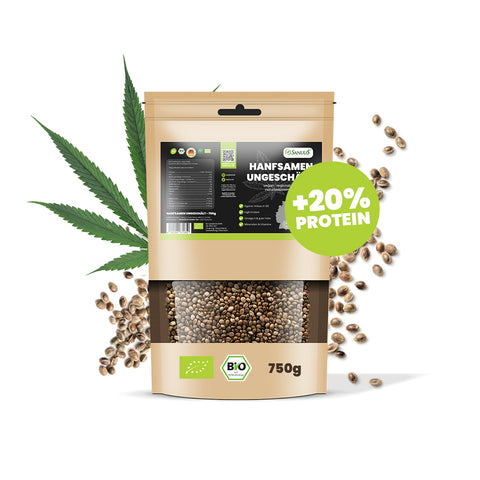 SANUUS Allgäu Bio Hanfsamen ungeschält 750g