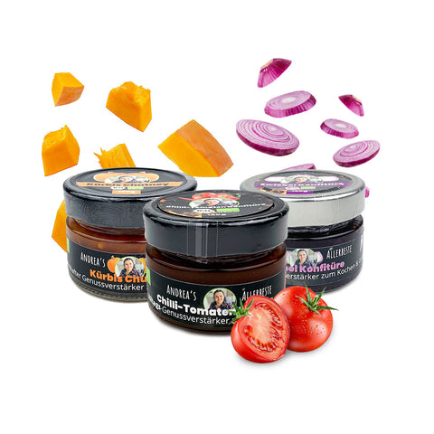 SANUUS Chutney & Konfitüren Set 3x120g (Alle Sorten)