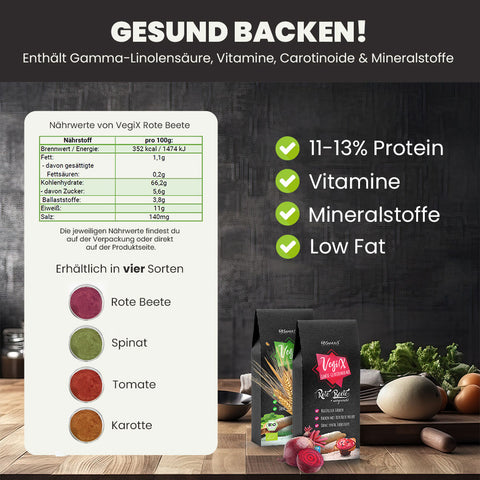 SANUUS VegiX Gemüsemehlmix Weizen 550 - 4er Pack