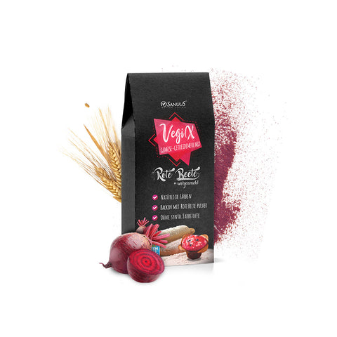 SANUUS VegiX Bio Dinkelmehl 630 mit Rote Beete Pulver 500g