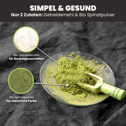 SANUUS VegiX Weizenmehl 550 mit Spinatpulver 500g