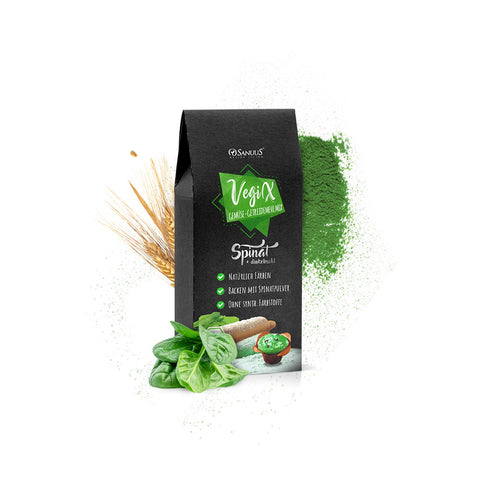 SANUUS VegiX Weizenmehl 550 mit Spinatpulver 500g