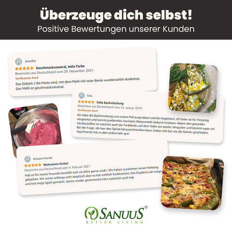 SANUUS VegiX Dinkelmehl 630 mit Tomatenpulver 500g