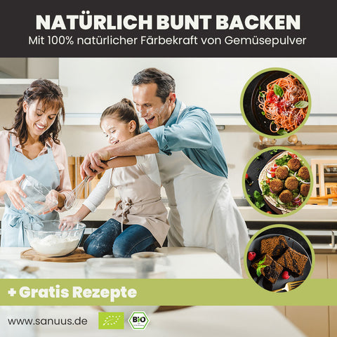 SANUUS VegiX Weizenmehl 550 mit Karottenpulver 500g