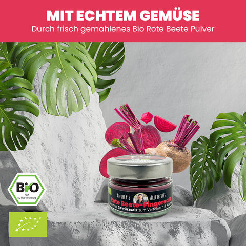 SANUUS Rote-Beete Gewürzsalz Kräutersalz mit Meersalz & Kräutern – Würzmischung für Pasta, Gemüse, Salate & Smoothies