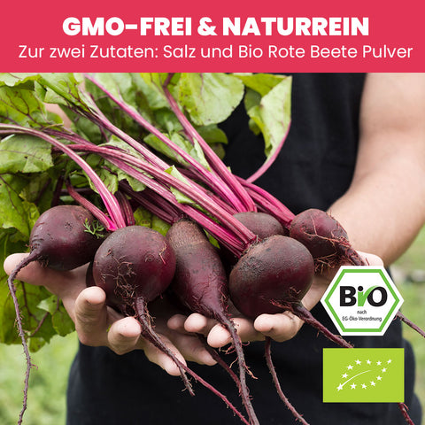 SANUUS Rote-Beete Gewürzsalz Kräutersalz mit Meersalz & Kräutern – Würzmischung für Pasta, Gemüse, Salate & Smoothies