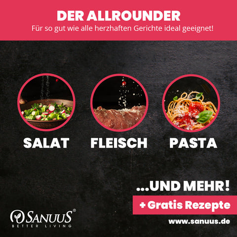 SANUUS Rote-Beete Gewürzsalz Kräutersalz mit Meersalz & Kräutern – Würzmischung für Pasta, Gemüse, Salate & Smoothies