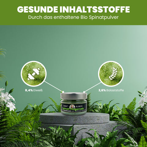 SANUUS Spinat Gewürzsalz Kräutersalz mit Meersalz & Kräutern – Würzmischung für Pasta, Gemüse, Salate & Smoothies