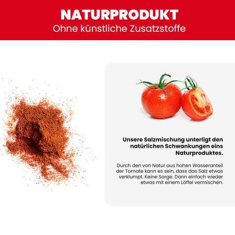 SANUUS Tomaten Gewürzsalz Kräutersalz – Würzmischung mit Meersalz, Kräutern & Tomatenpulver