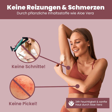 Capillum AMOVE Aloe Vera geruchlose Enthaarungscreme Intimbereich Frauen Enthaarungspulver schmerzfrei