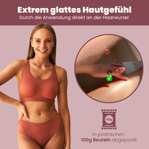 Capillum AMOVE Aloe Vera 200g / 300g Schmerzfreie Enthaarungscreme Intimbereich Frauen Enthaarungspulver