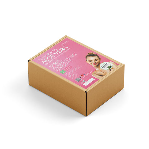 Capillum AMOVE Aloe Vera Enthaarungscreme Pulver SPAR PACK für Körper & Intimbereich Frau