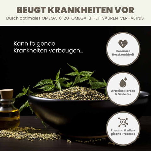 SANUUS® Bio Hanf Schalenöl 100% kaltgepresst 500ml