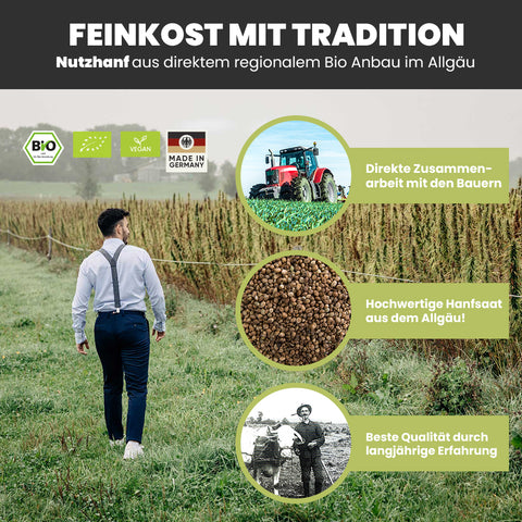 SANUUS® Allgäu Bio Hanfsamen ungeschält Vorteilspack für Mensch & Tier