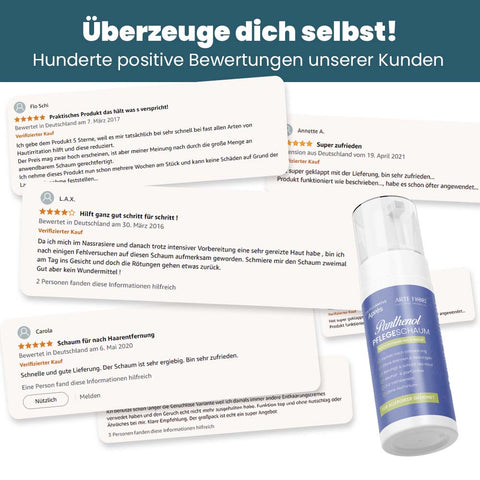 ARTE FIORI® Après Panthenol After Shave Pflegeschaum ohne Alkohol (100ml)