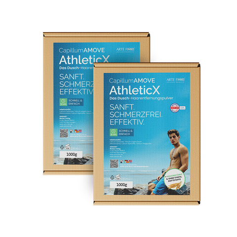 Capillum AMOVE AthleticX SPAR PACK geruchlose Enthaarungscreme Intimbereich Männer Enthaarungspulver schmerzfrei (Kopie)