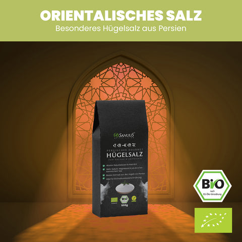 SANUUS® Persisiches Hügelsalz Gourmet Speisesalz zum Kochen & Verfeinern