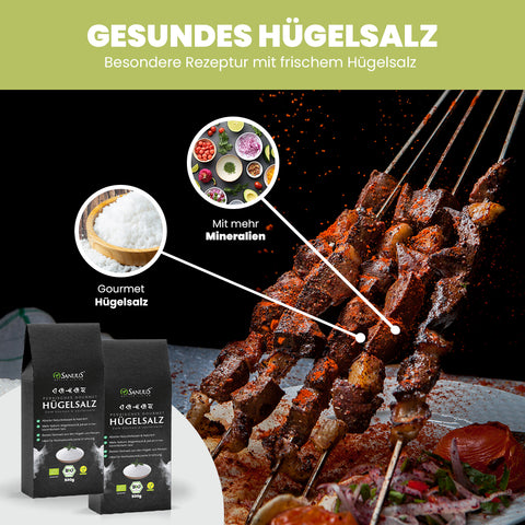 SANUUS® Persisiches Hügelsalz Gourmet Speisesalz zum Kochen & Verfeinern